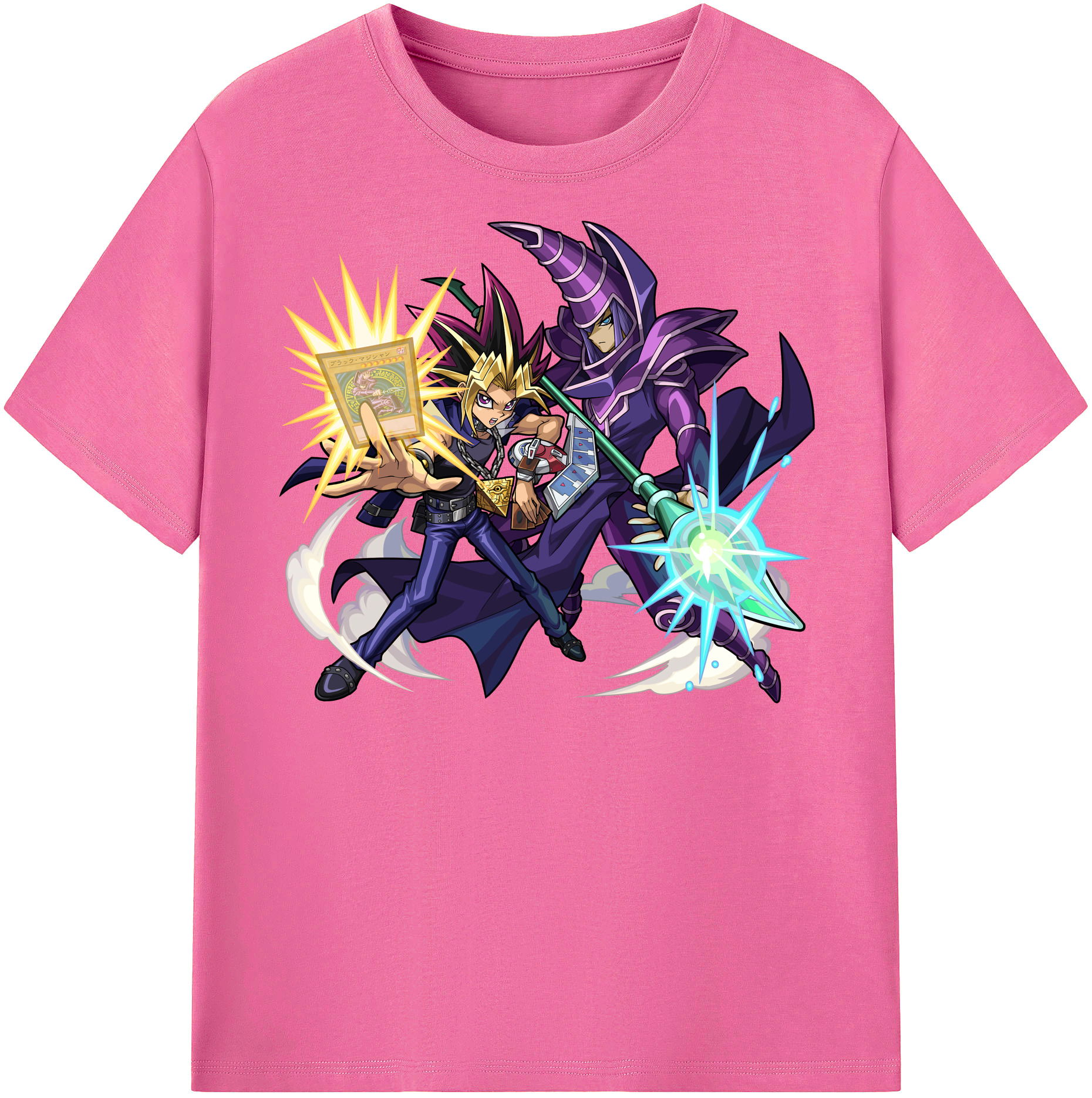 （画像用） 遊☆戯☆王 Yu-Gi-Oh! レディースカジュアルプリントTシャツ（綿100％）